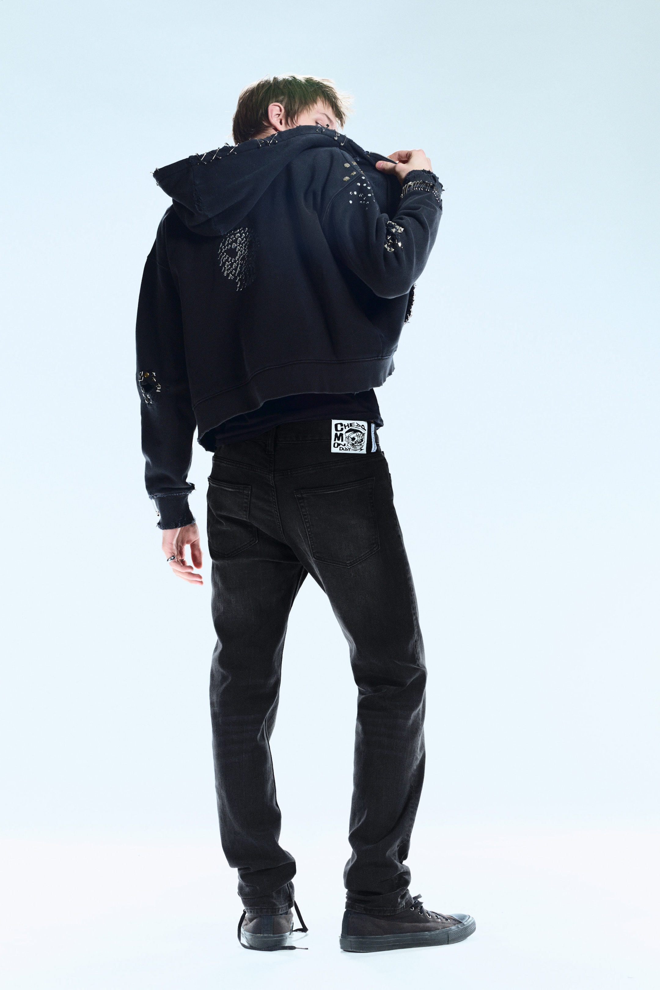 Extra Black Rinse - Sleeze Low Waist Skinny Jeans - 2