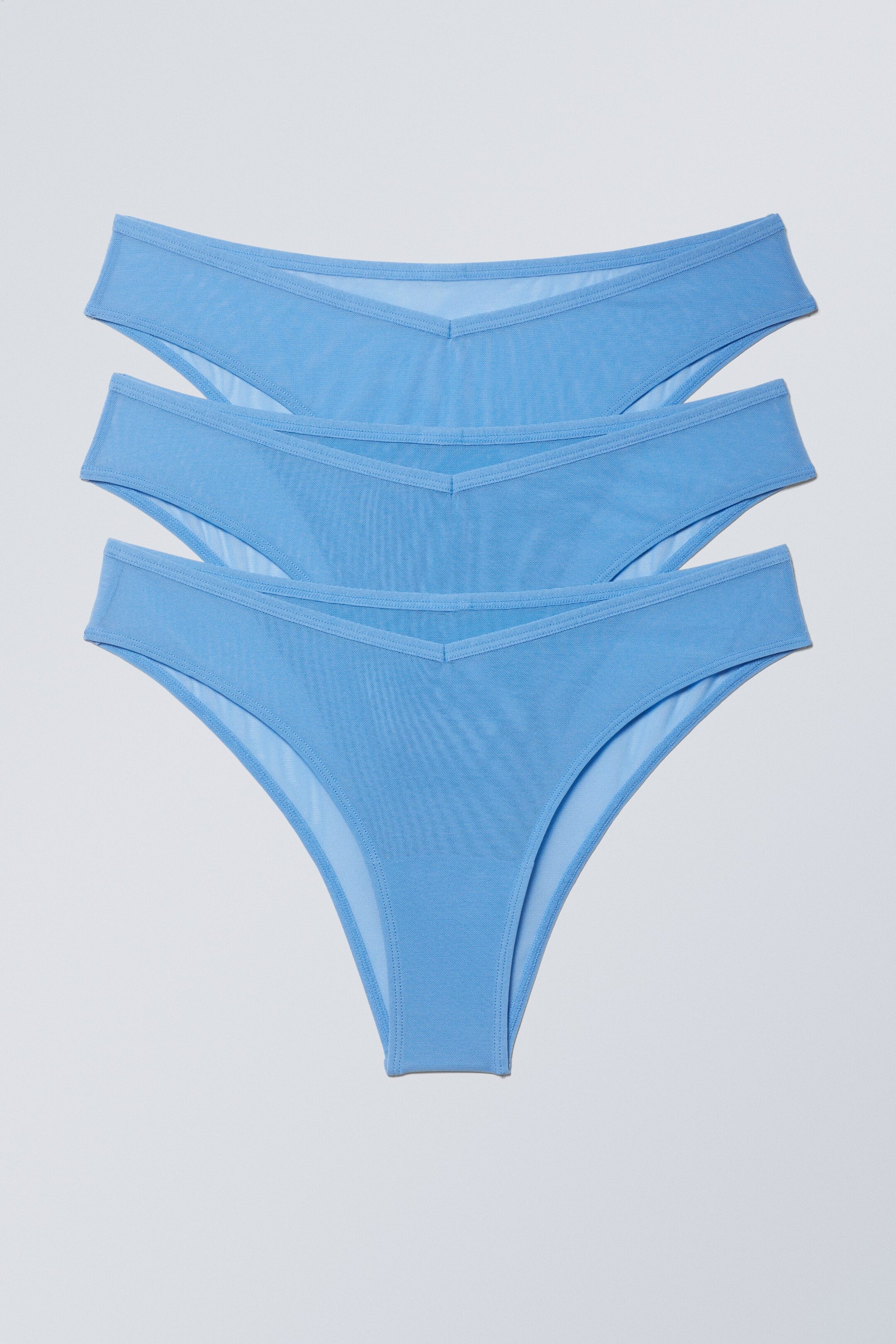 Hellblau - 3er-Pack Brazilian-Slips Bonnie - 0
