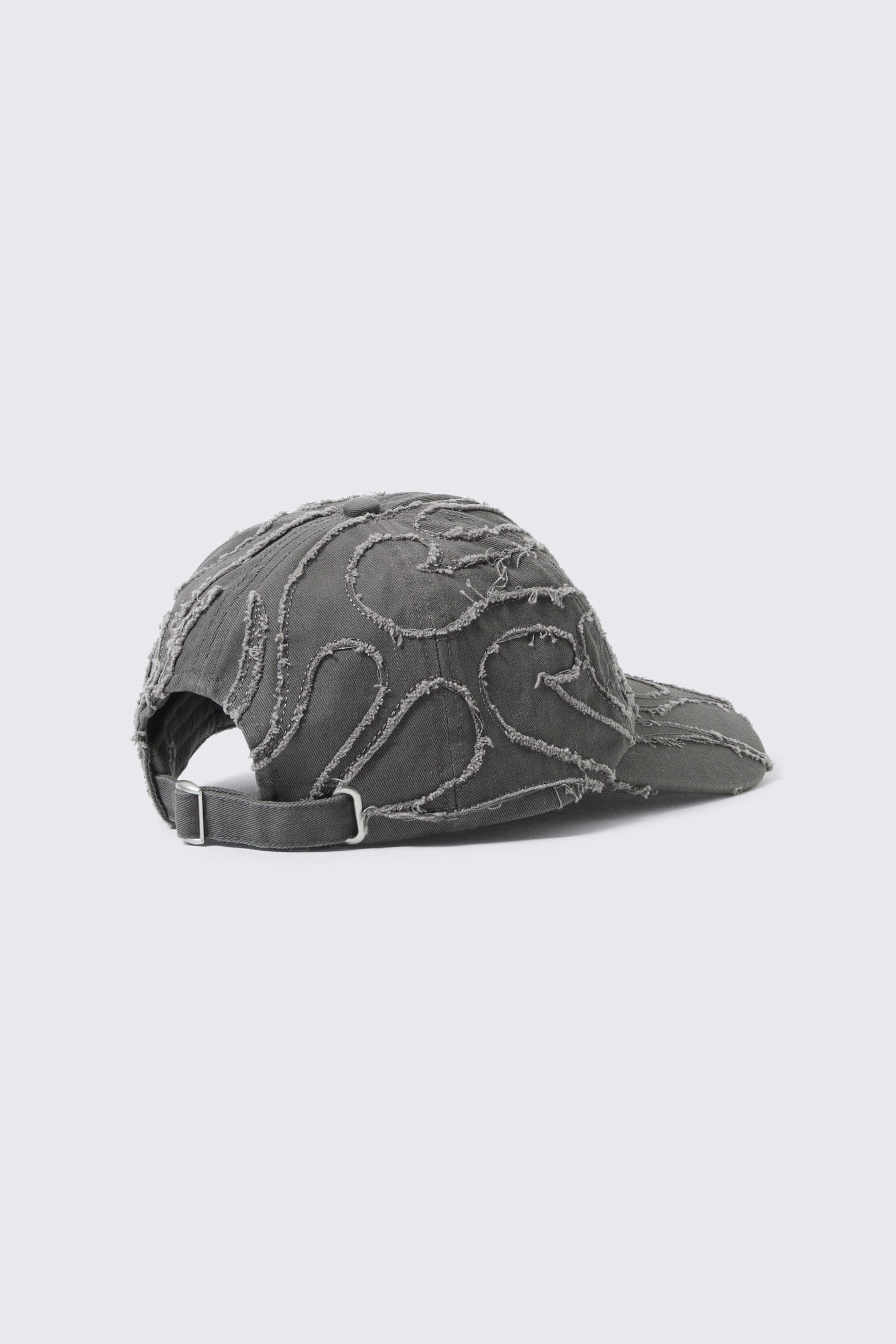 Noir délavé brodé - Casquette de baseball en toile de coton usée - 3