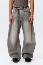 Canyon Grey - Medium Grey - Solera Loose Barrel Jeans - 5