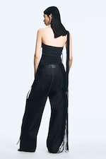 Raw Indigo - Dunkelblau - Astro Pleated Baggy Denim Trousers - 2