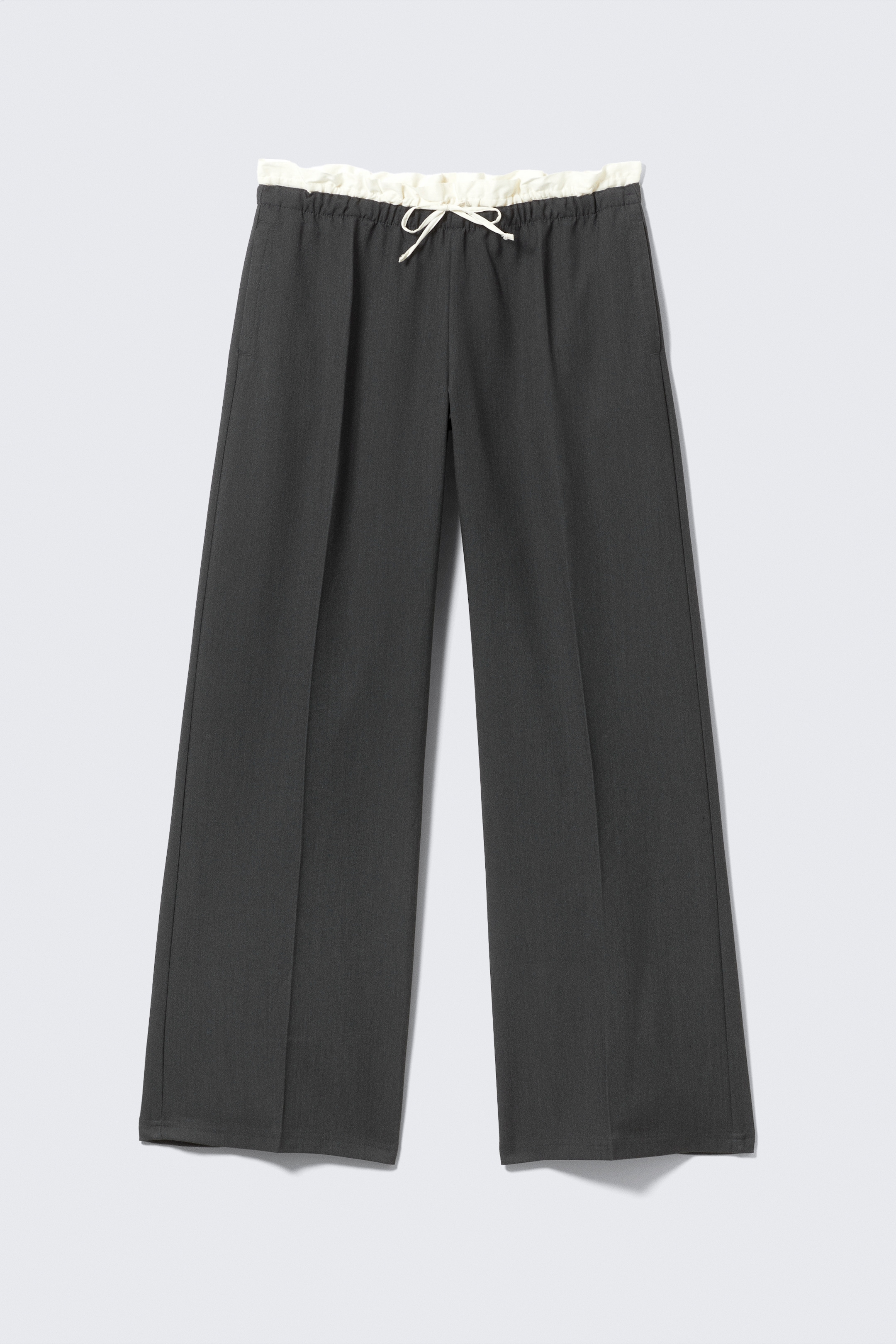 Größeres Bild anzeigen: Pull-On-Anzughose mit mittlerem Bund - Dunkelgrau - Ladies | H&M AT 5