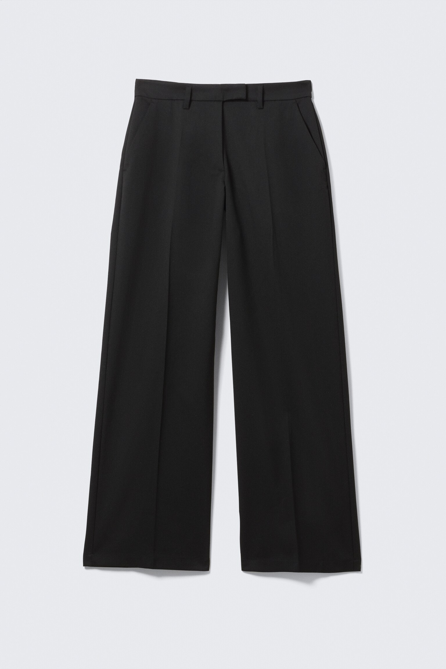 Low Rise Suiting Trousers - Sort/Mørkegrå - Glitrende Striber/Meleret mørkegrå/Brun Nålestribet - 2