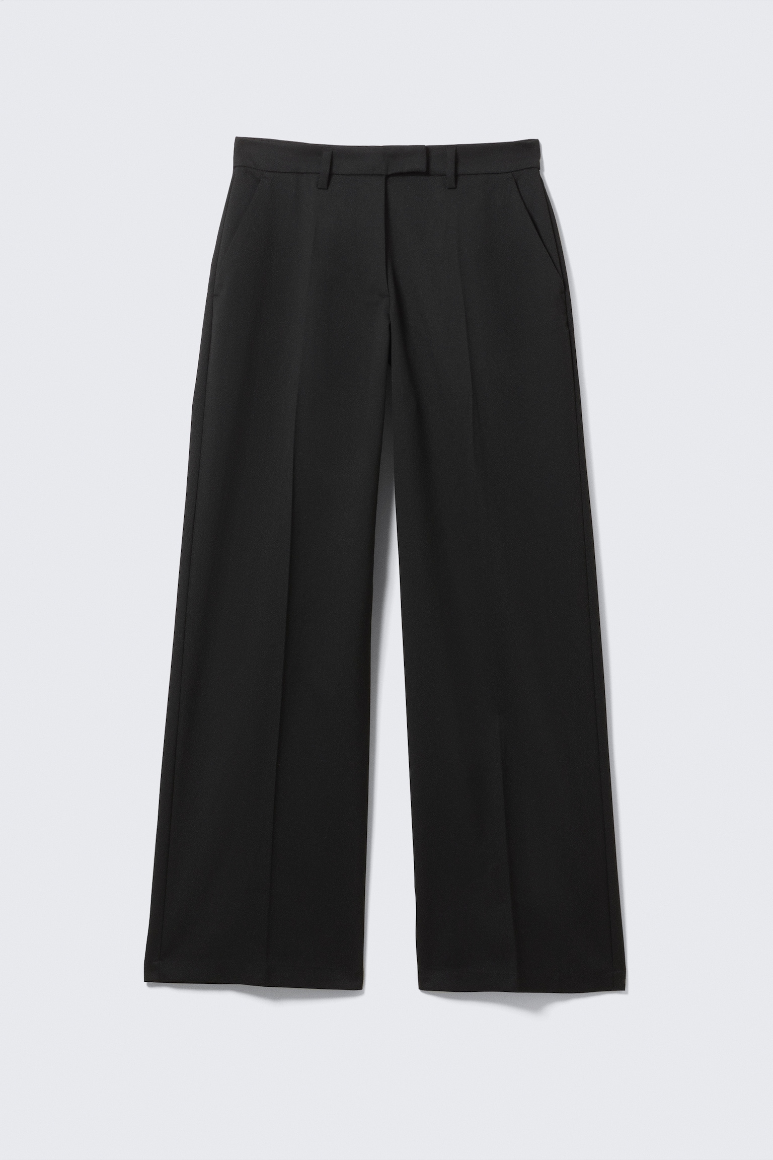 Low Rise Suiting Trousers - Black/Brown Pinstripe - 2