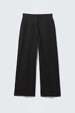 Black - Low Rise Suiting Trousers - 4