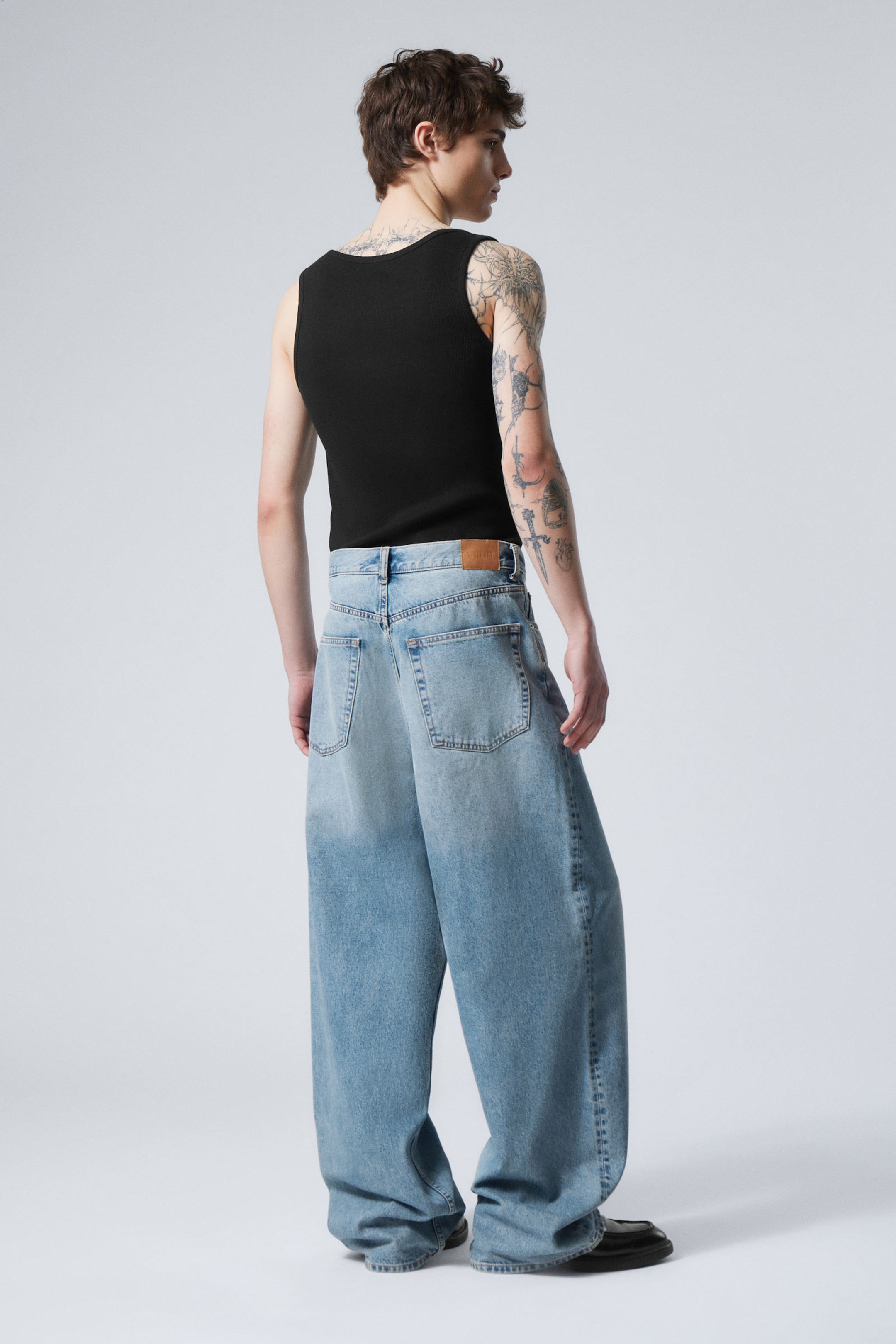 Seventeen Blue - Mittelblau - Astro Loose Baggy Leg Jeans - 10