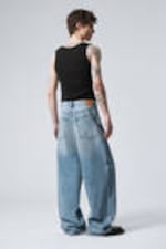 Seventeen Blue - Mittelblau - Astro Loose Baggy Leg Jeans - 10