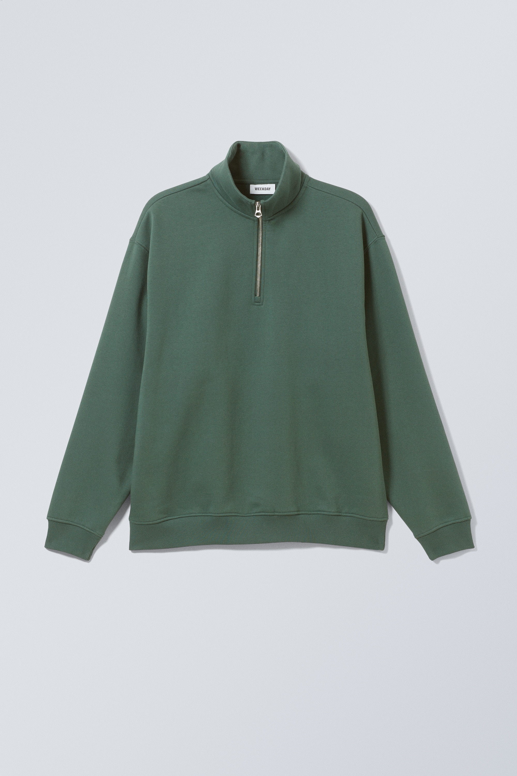 Relaxed Heavy Half Zip Sweater - Black - BĂRBAŢI | H&M RO