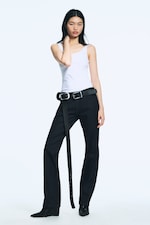 Raw Indigo - Dark Blue - Jay Low Rise Slim Straight Leg Jeans - 1