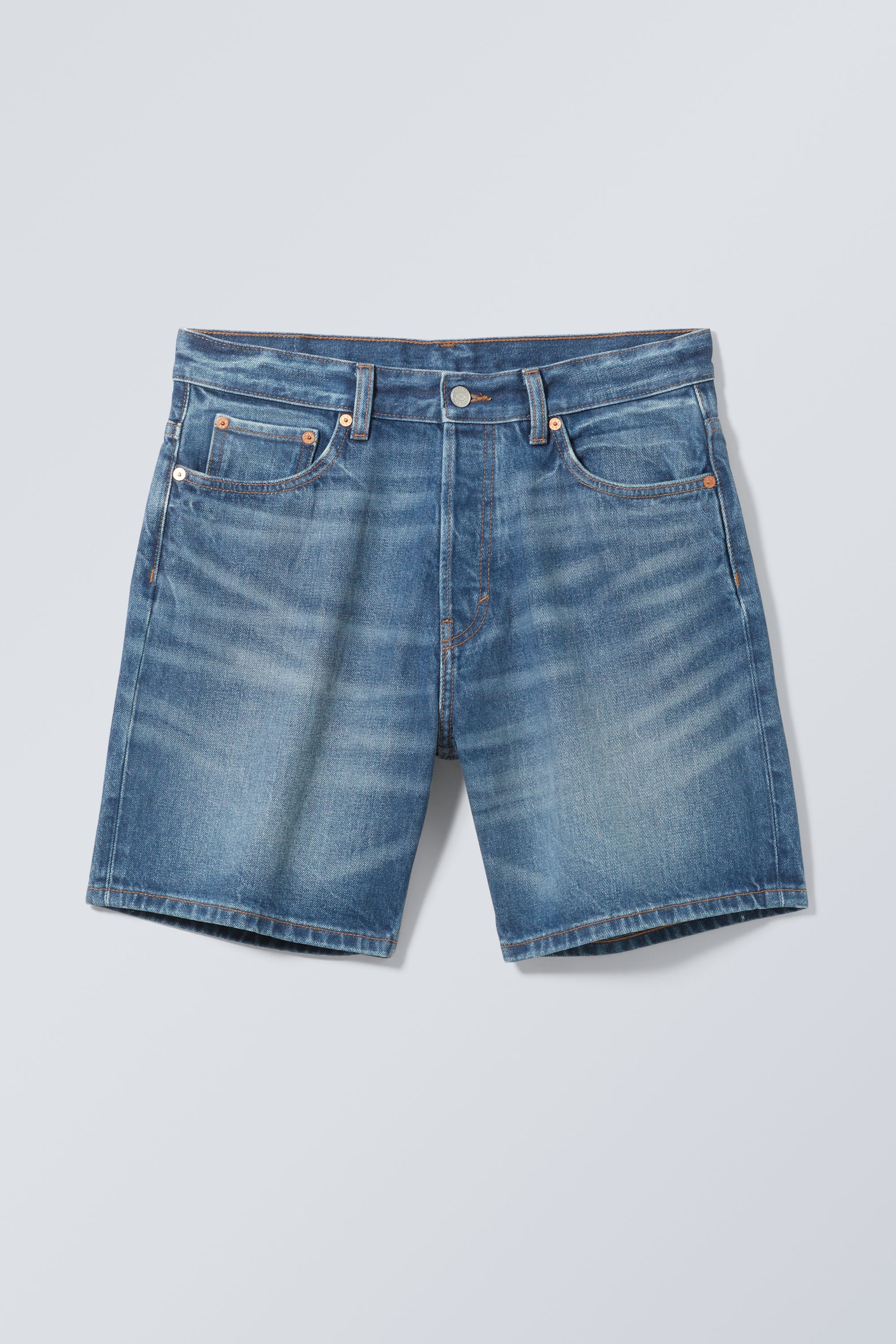 Wellenblau - Lockere Jeansshorts Space - 0