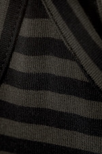 Dark Mole & Black Stripes - Smooth Strap Maxi Dress - 1