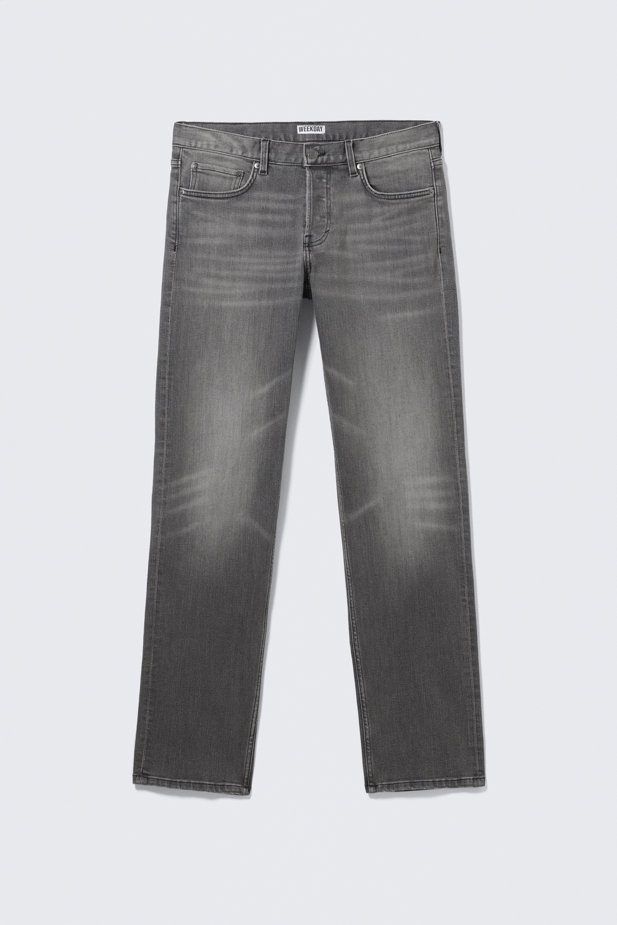 Nízkopásové Slim Džínsy s Rovným Strihom Nohavíc - Rádio Čierna - Čierna