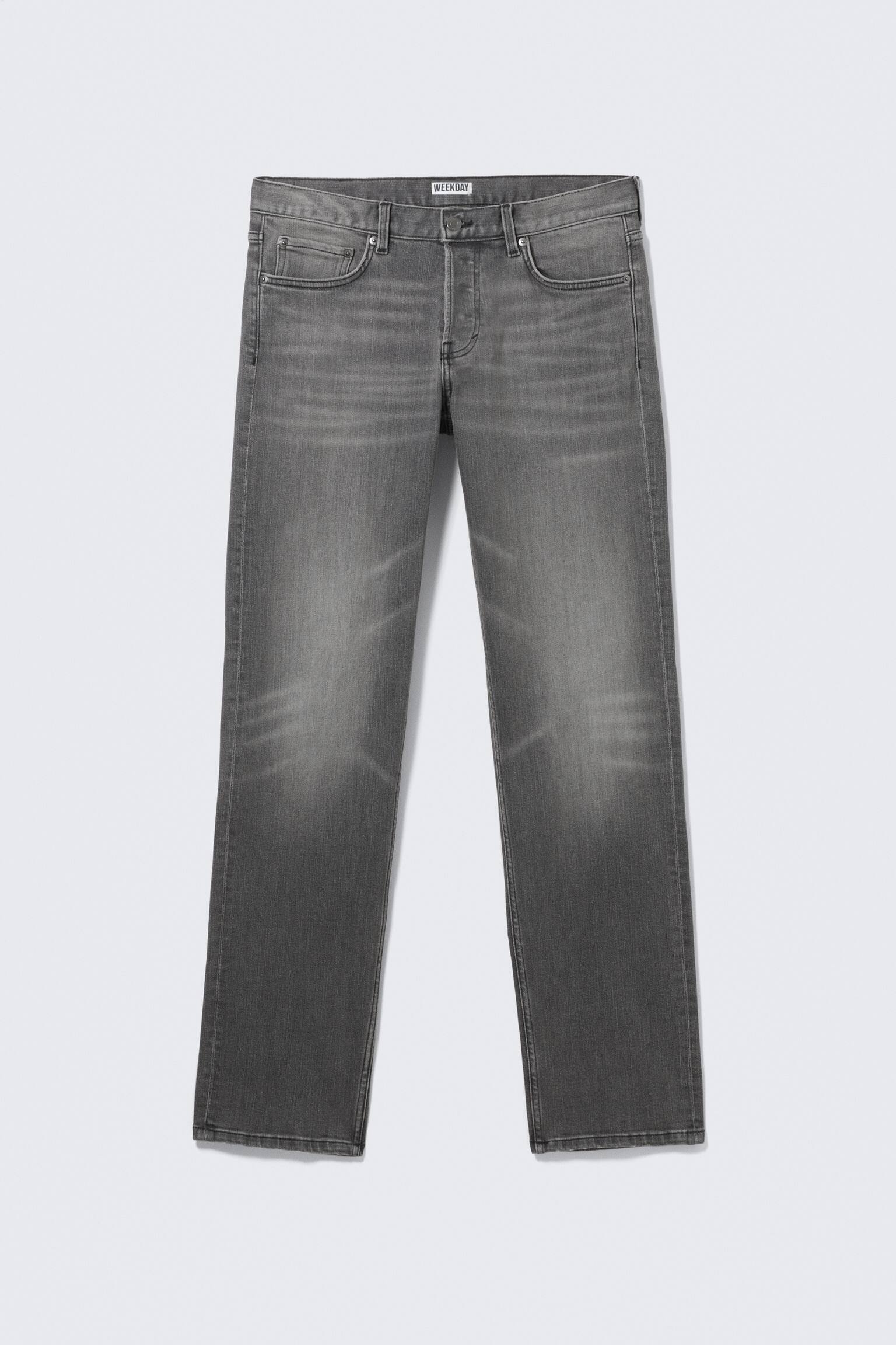 Low Rise Slim Sttraight Leg Jeans - Radio Black - Black - 2