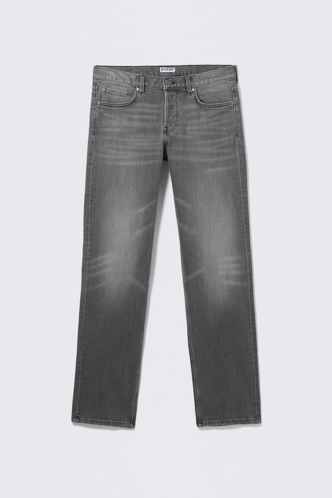 Low Waist Slim Straight Jeans - Radio Black - Schwarz - 1