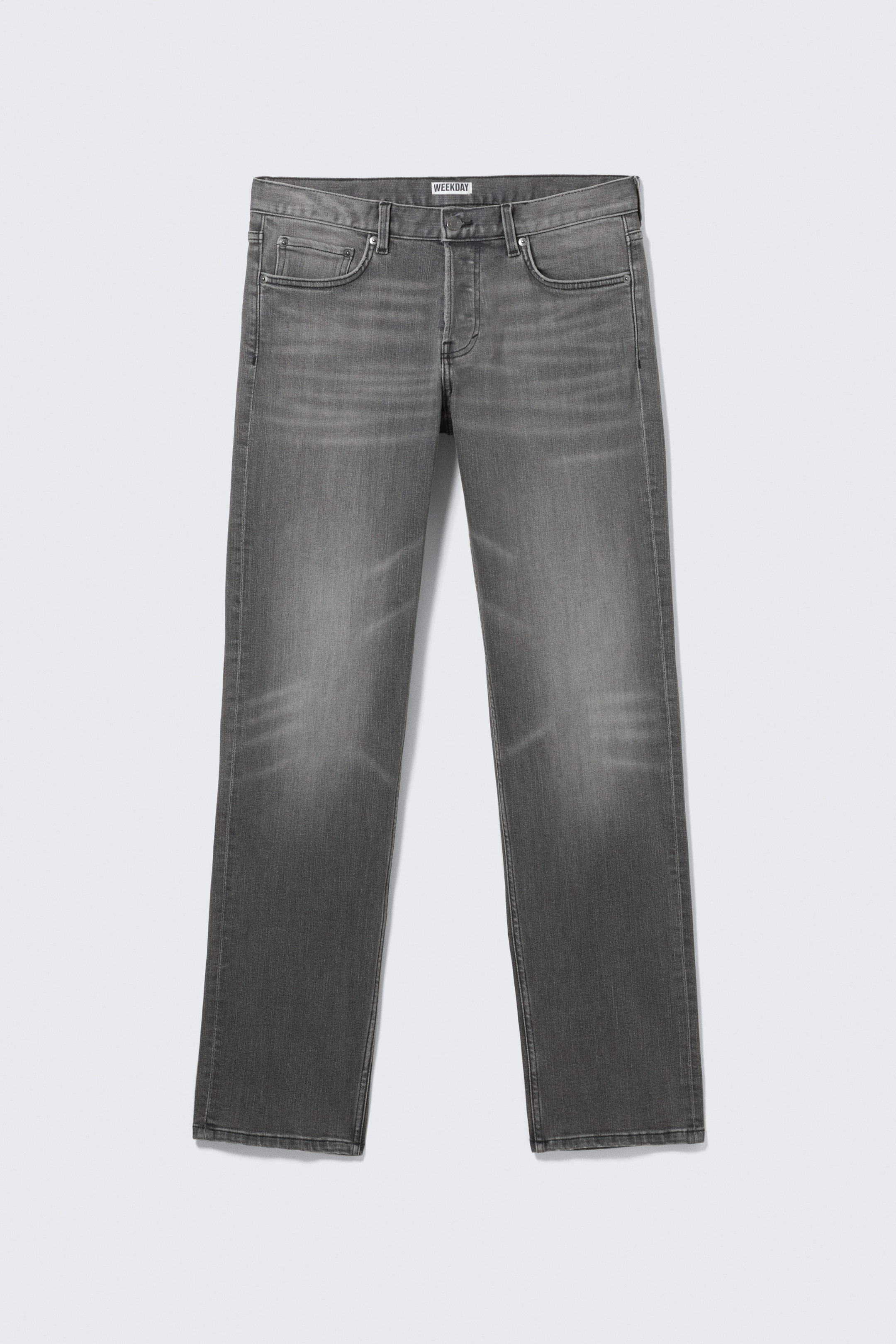 Radio Black - Svart - Low Waist Slim Straight Leg Jeans - 5