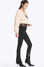 Black - Low-Rise Slim Suiting Trousers - 2