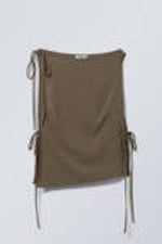 Dark Khaki Green - Slim Sleeveless Strap Top - 0