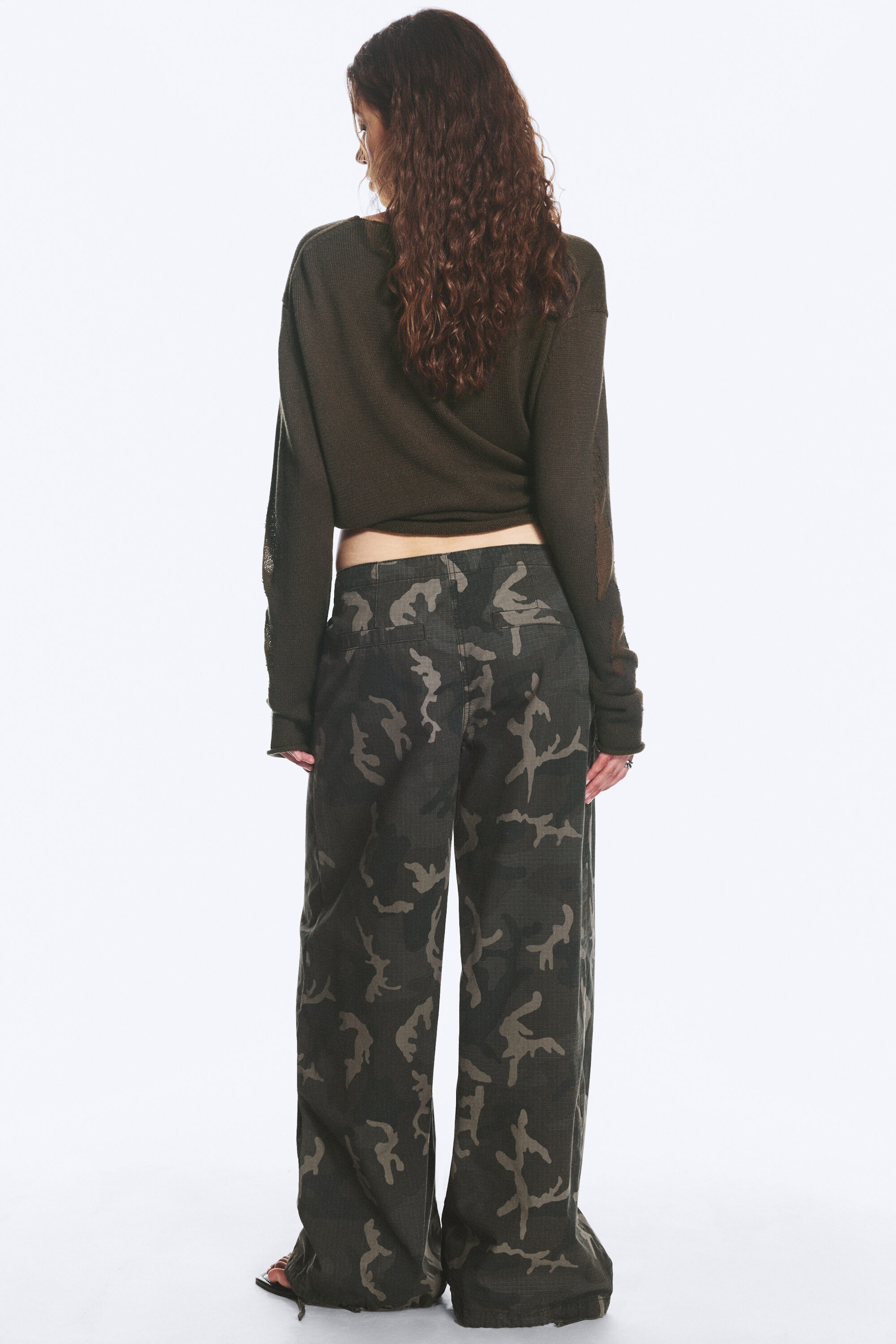 Camo - Baggy-Ripstophose mit niedriger Taille - 4