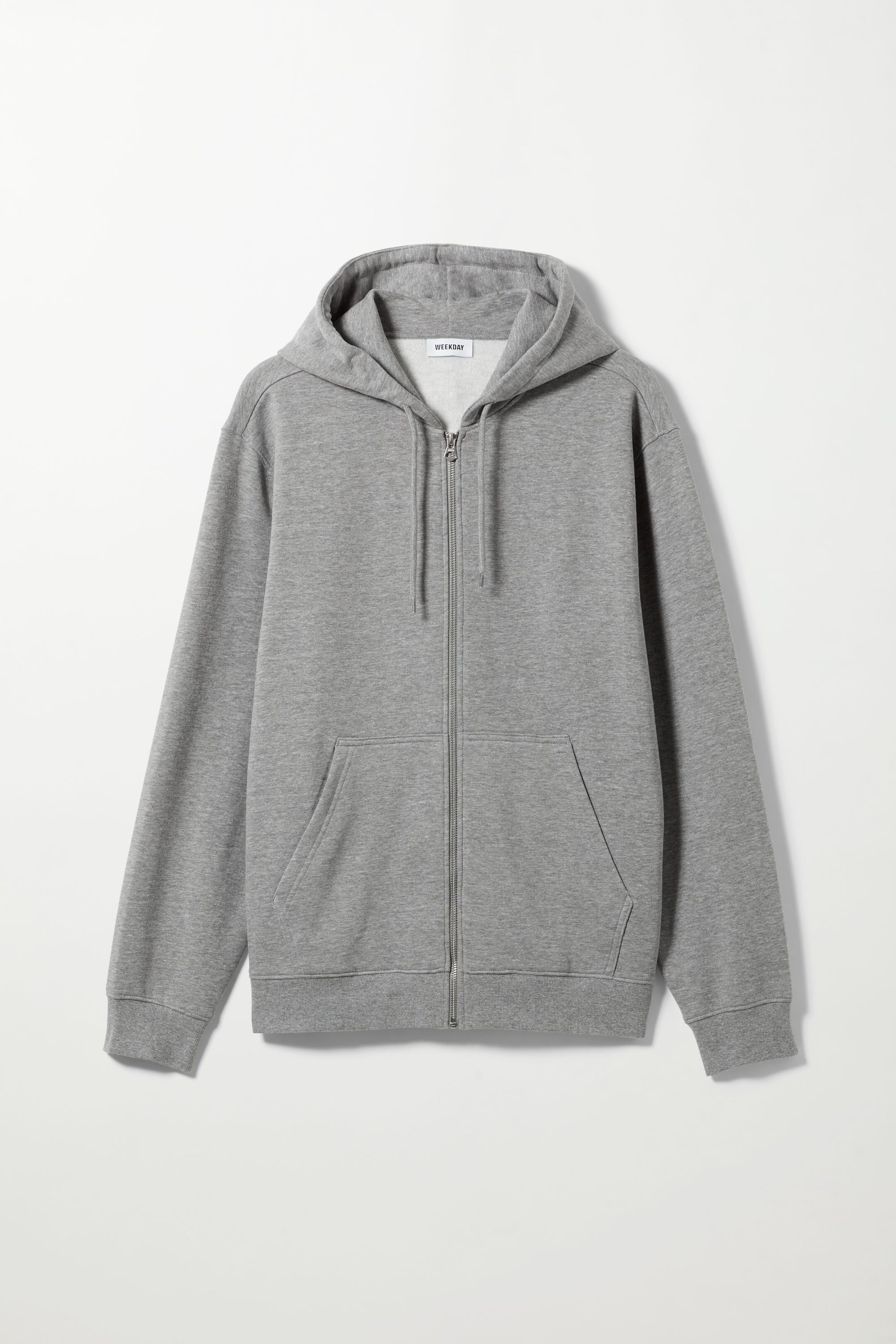Grey - Standard Midweight Zip Hoodie - 0