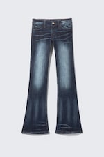 Mabel Blue - Dark Blue - Booty Bei Low Rise Skinny Bootcut Jeans - 0