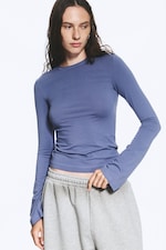 Washed Blue - Longsleeve aus Baumwolle - 0