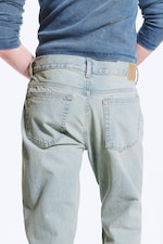 Blaze Blue - Light Blue - SPACE MID RISE RELAXED STRAIGHT JEANS - 4
