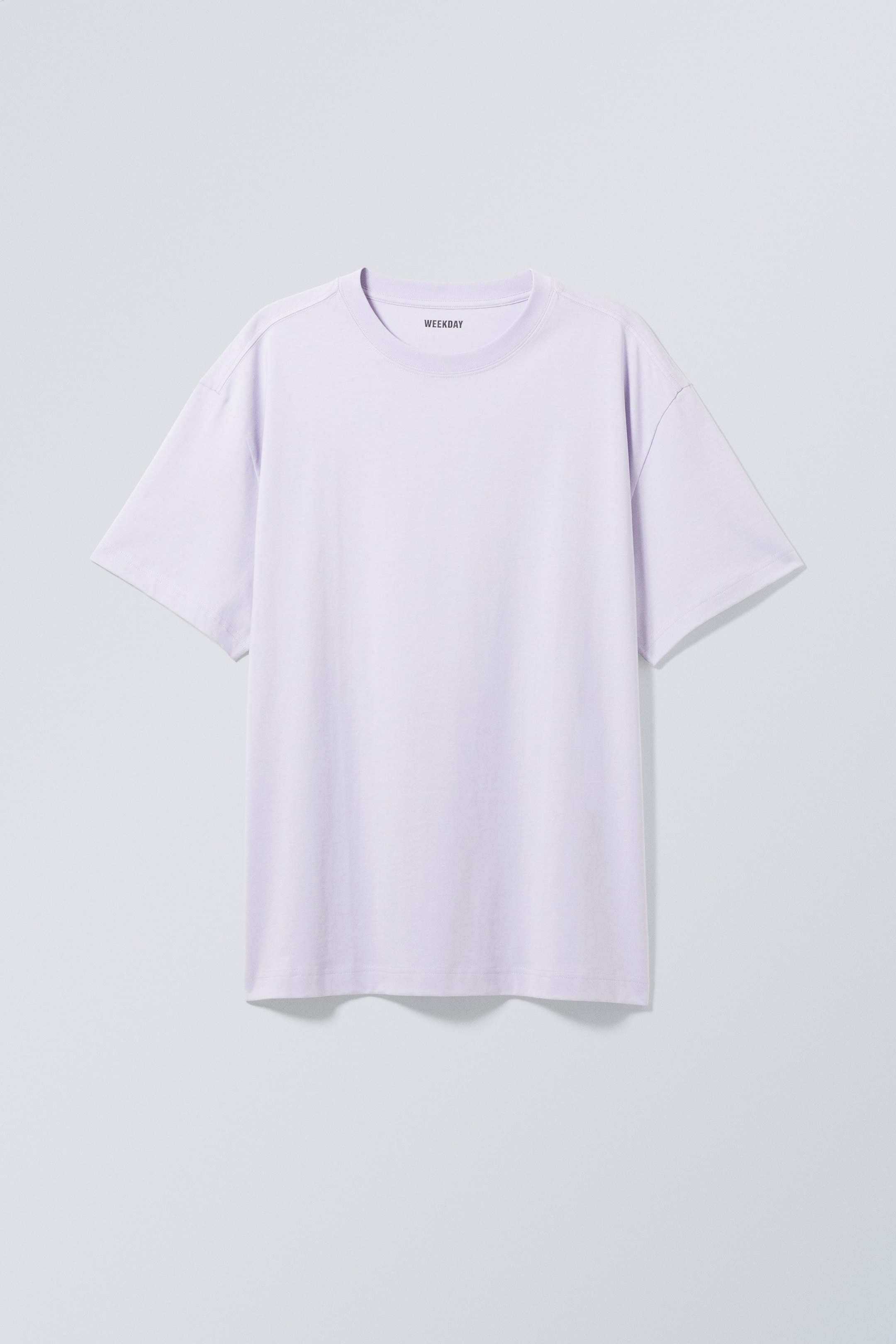Pastell/Lila - Schweres Oversized-T-Shirt - 0