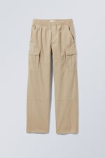 Beige - Weite Cargo-Jogginghose Joshua - 0