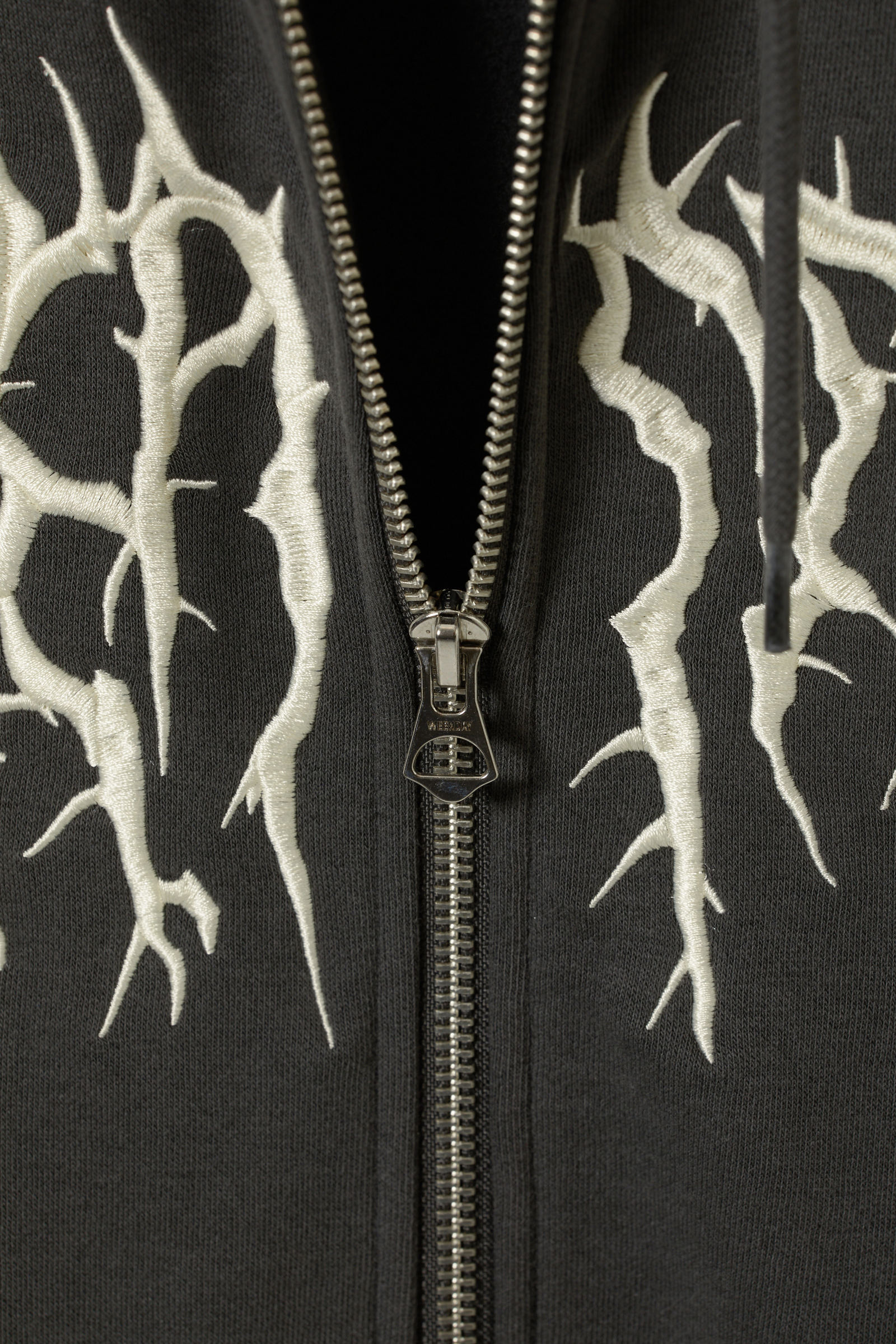 standard graphic zip hoodie - Spiky Dreamer | Weekday EU