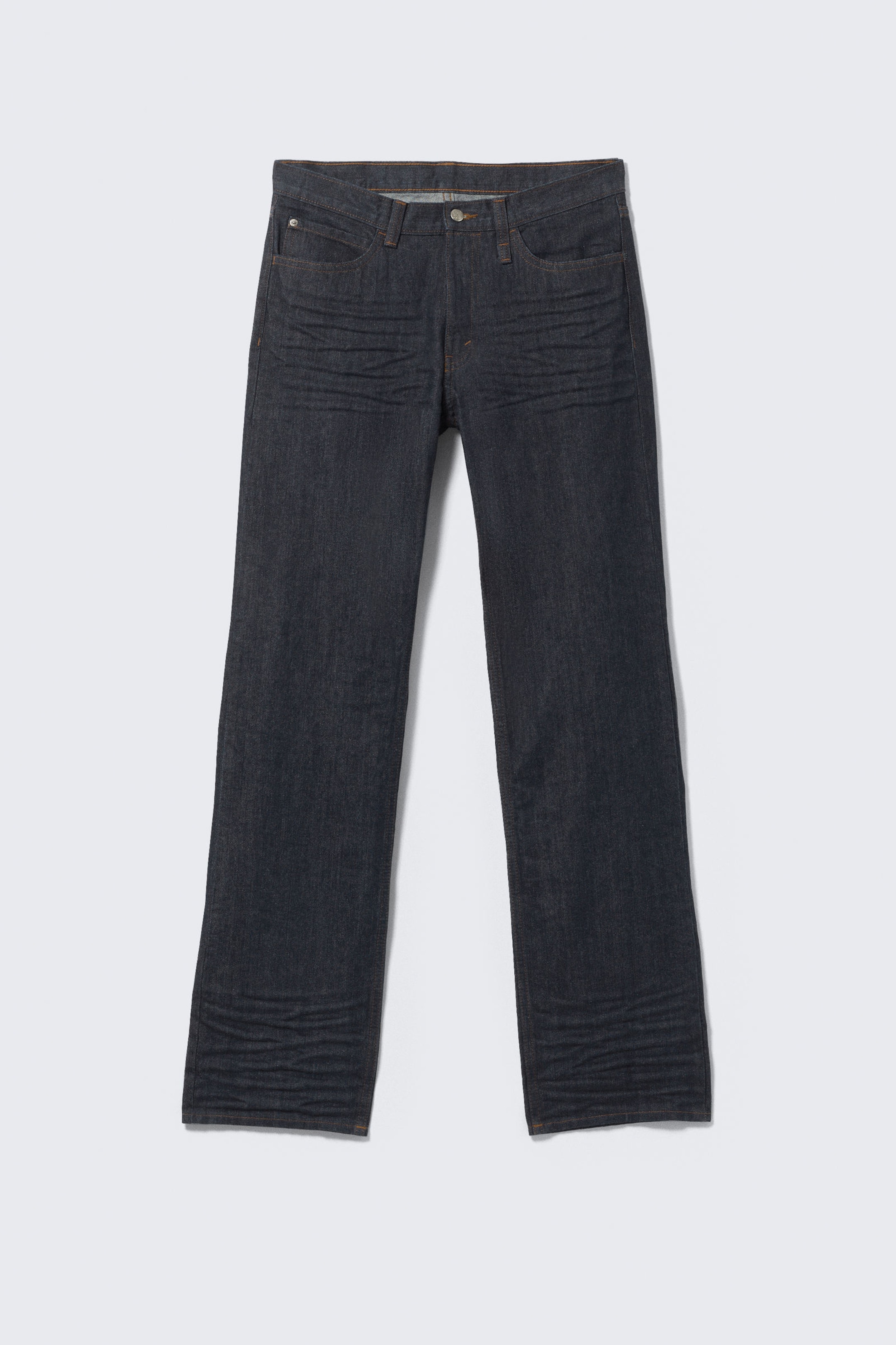 Extra Blue Rinse - Anti Unisex Low Waist Regular Straight Jeans - 1