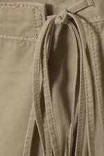 Taupe cendré - Mini-jupe portefeuille - 1