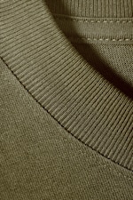 Dunkelgrün - Locker geschnittenes T-Shirt - 4