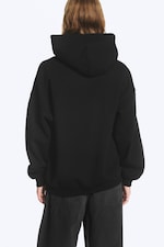 Svart - Tung oversized hoodie - 3