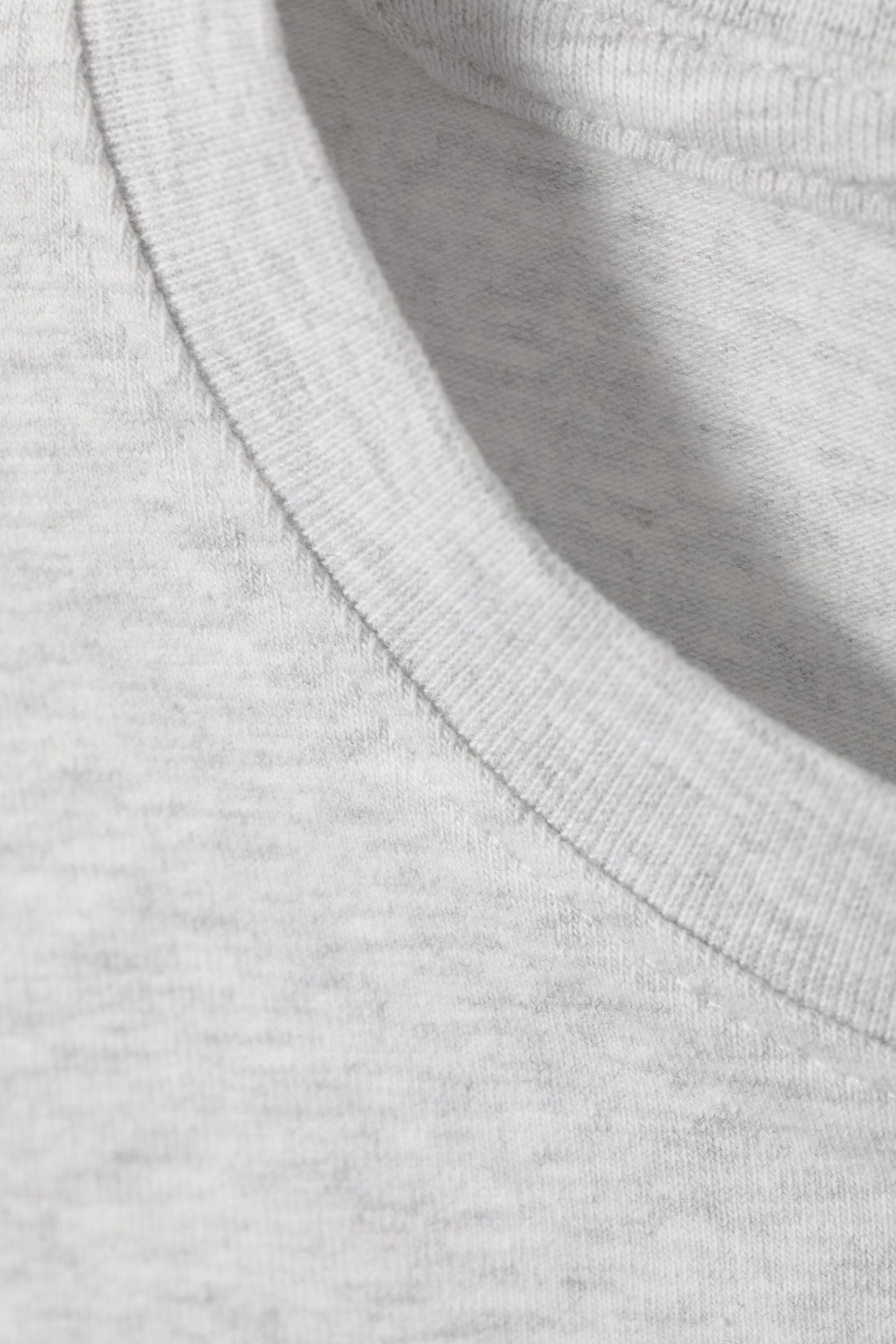 Hellgrau meliert - Mini-Crop-Top - 1