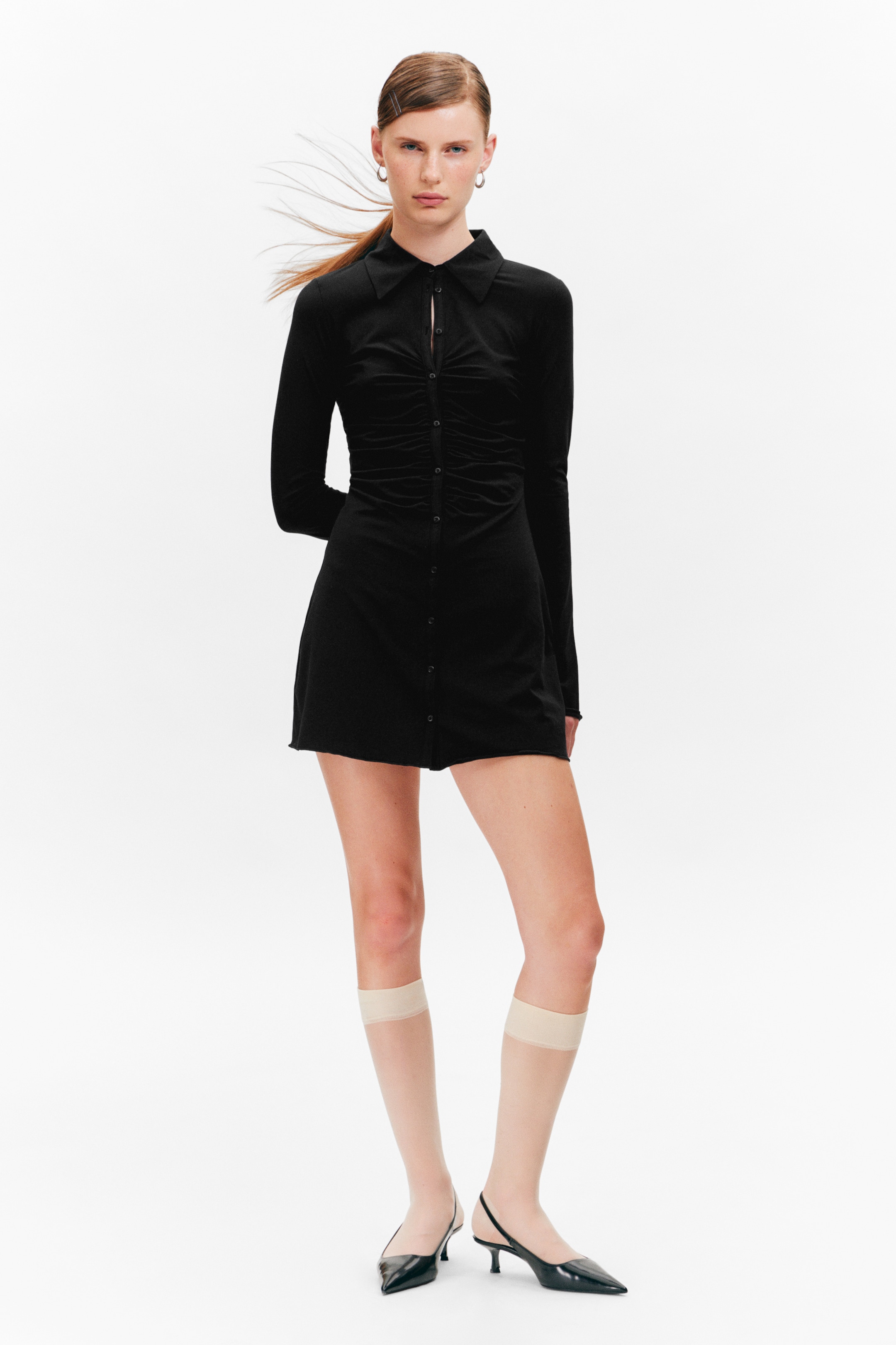 Grösseres Bild ansehen: Langarmkleid - Schwarz - DAMEN | H&M CH 2