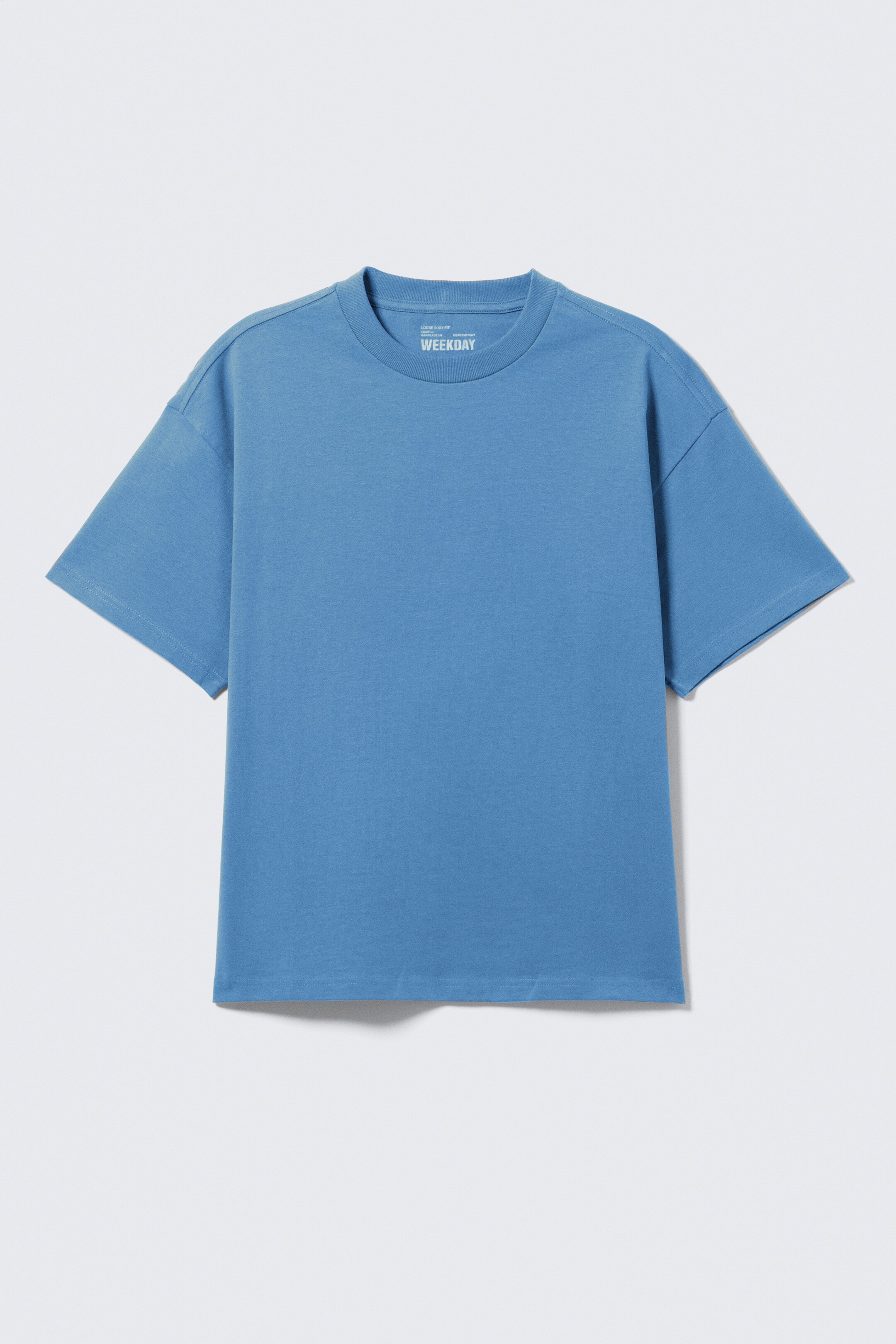Grotere afbeelding bekijken: Loose Boxy T-shirt - Blauw met wassing - HEREN | H&M BE 1