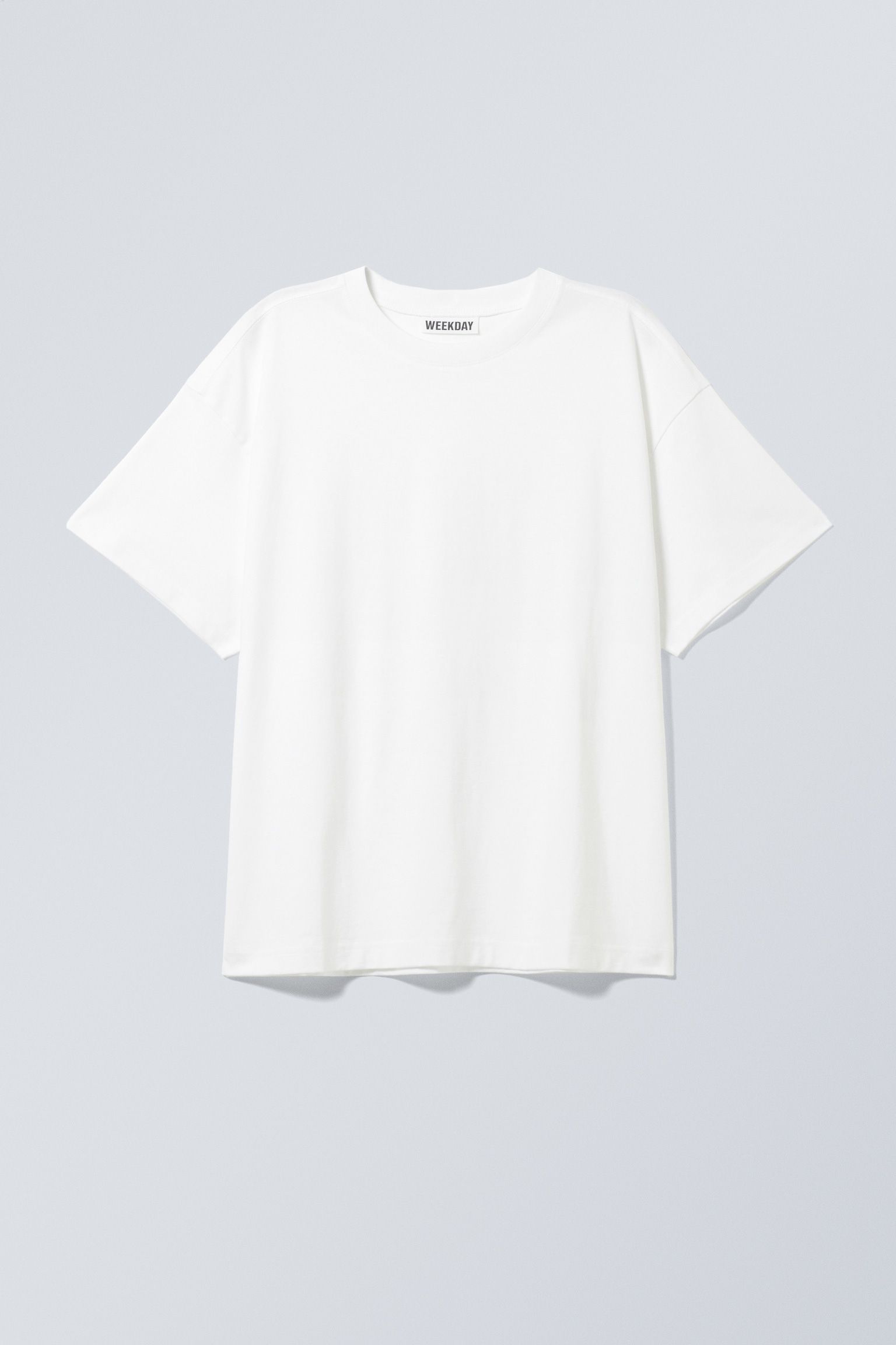 Relaxed Boxy Cotton T-shirt - White/Dark Grey/Striped Grey/Black/Striped White - 2