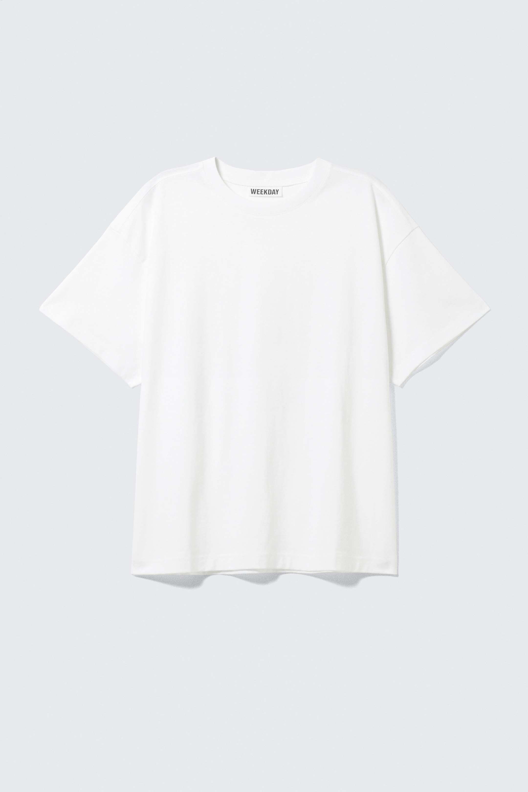 White - Relaxed Boxy Cotton T-shirt - 3