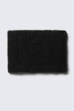 Black - Distressed Triangle Scarf - 2