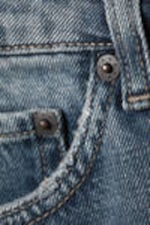 Blue One - Medium Blue - Ample Low Rise Loose Wide Leg Jeans - 4