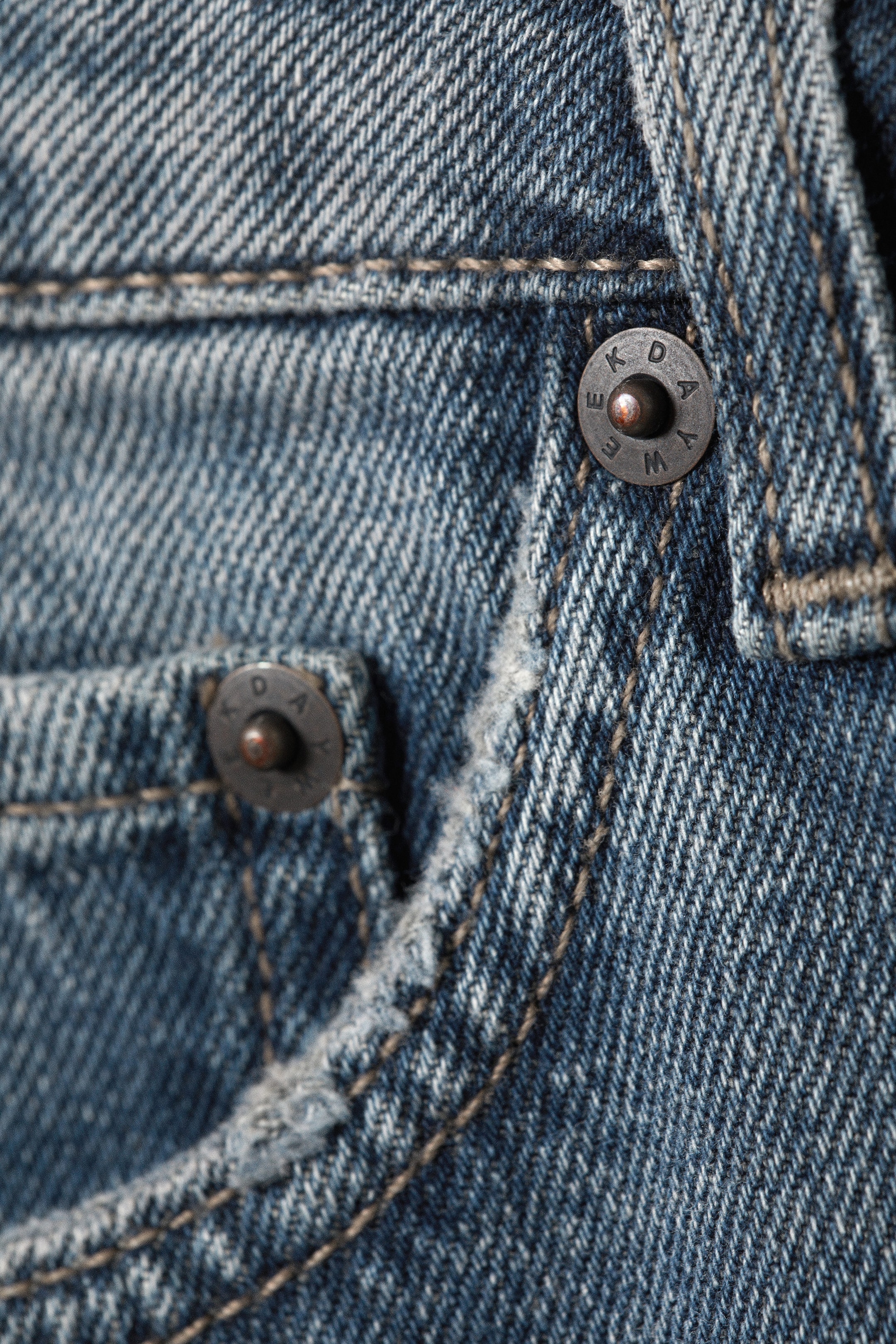 Blue One - Medium Blue - Ample Low Rise Loose Wide Leg Jeans - 6