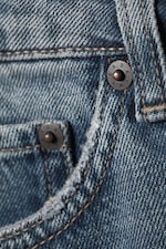 Blue One - Medium Blue - Ample Low Rise Loose Wide Leg Jeans - 6