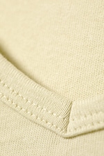 Ljusbeige - Tight kortärmad V-ringad T-shirt - 4