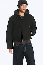 Schwarz - Utility-Jacke für den Herbst - 0