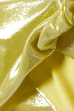 Glänzendes Gelb - Drapiertes Bikinihöschen - 1