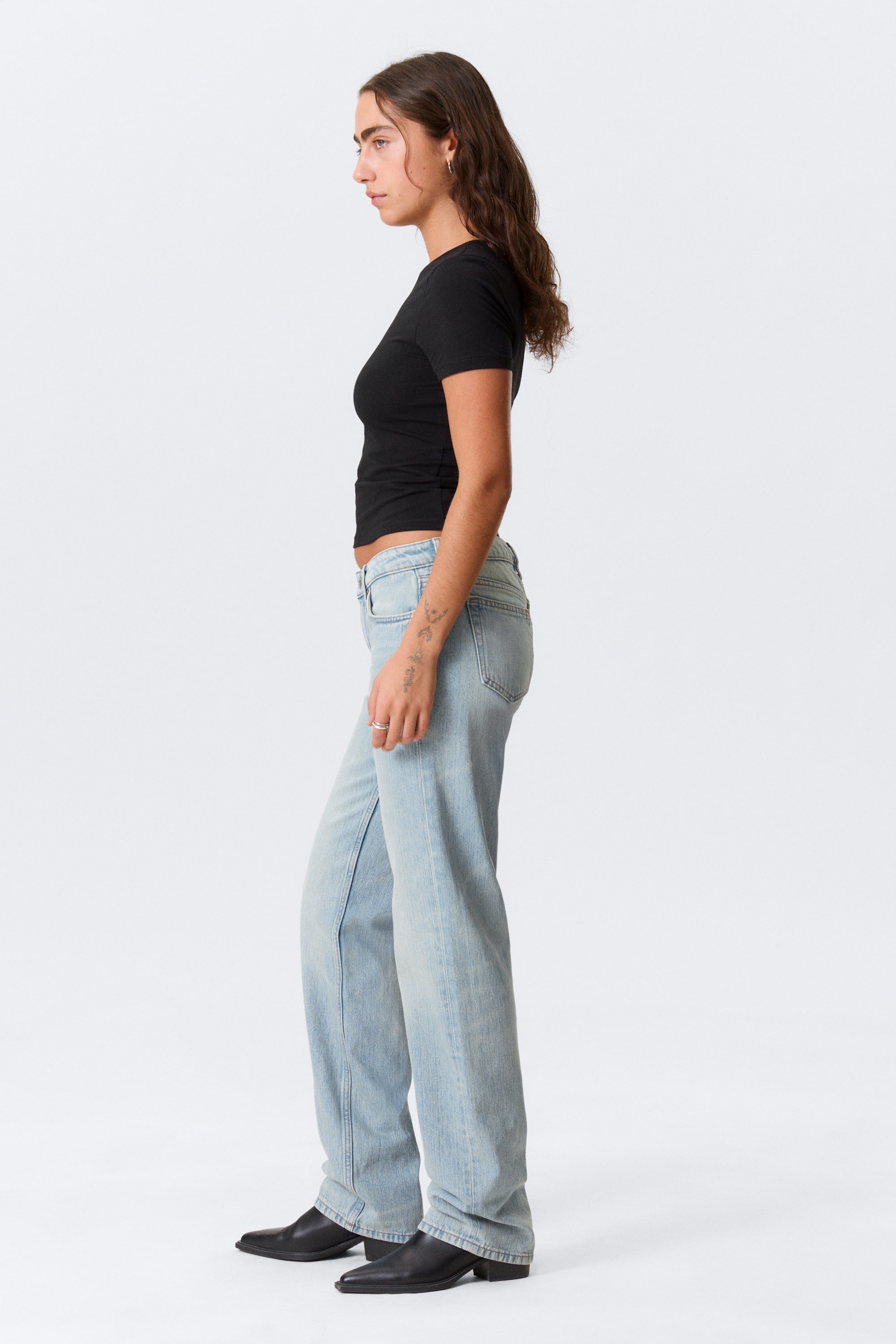 Aeon Blue - Light Blue - Arrow Low Rise Regular Straight Leg Jeans - 2