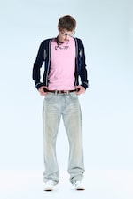 Light Blue - Anti Unisex Low Waist Regular Straight Jeans - 0