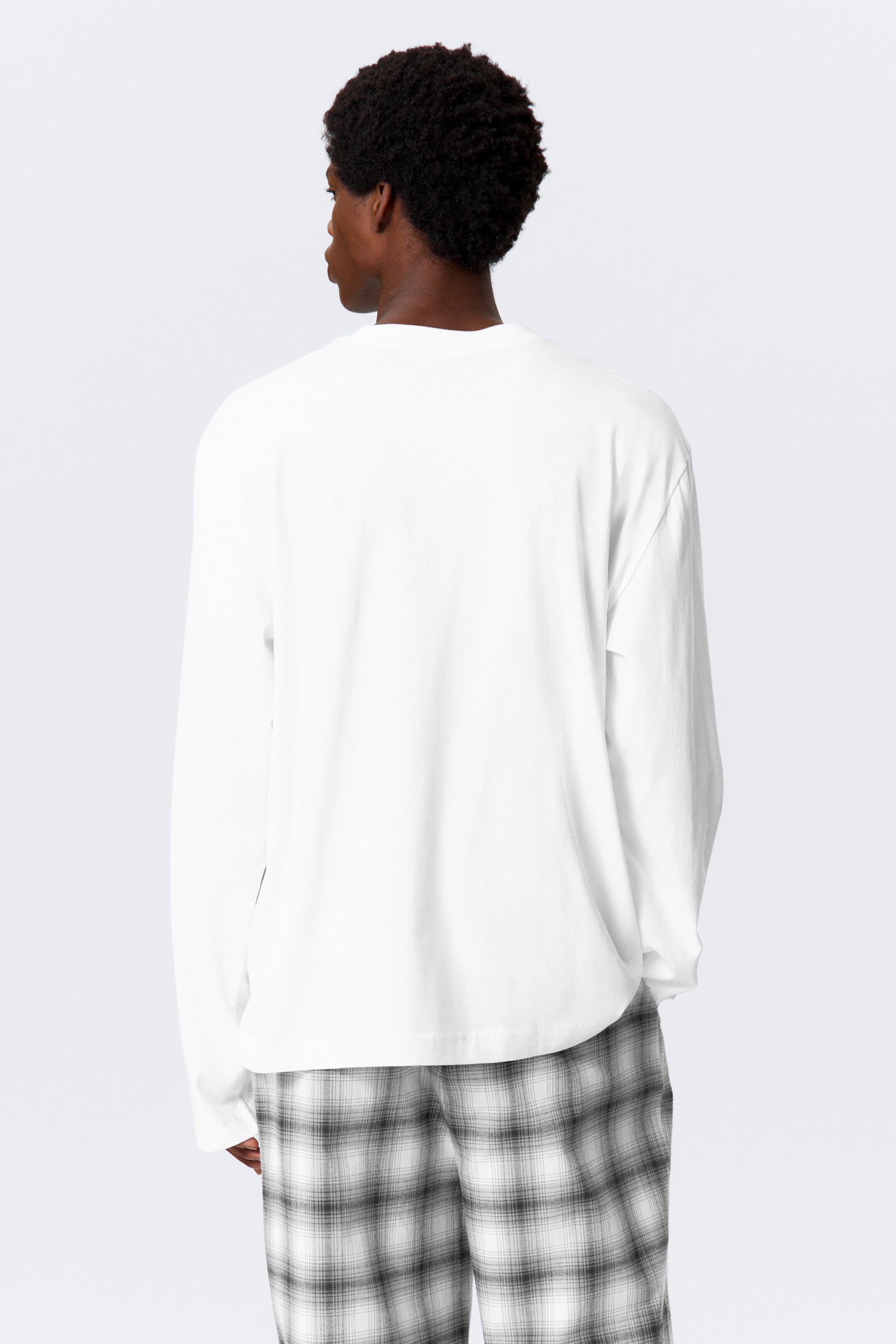 Visualizza immagine più grande: Relaxed Long-Sleeved Pyjama T-shirt - Bianco - UOMO | H&M IT 3