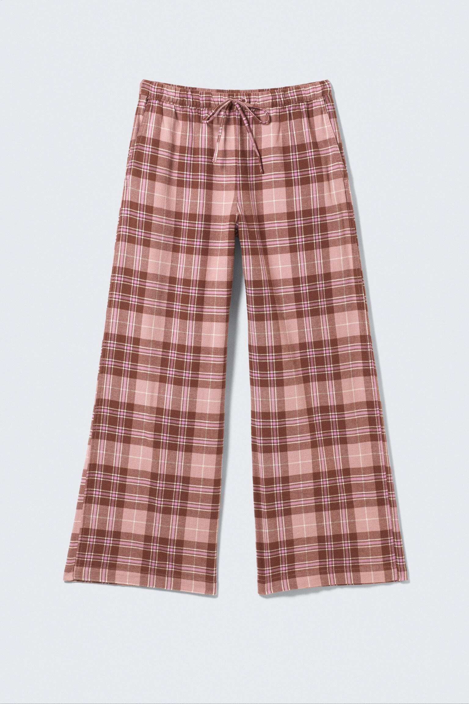 Flannel Pyjama Trousers - Pink & Brown Check/Checked Brown/Pink & White Check/Purple Check - 2