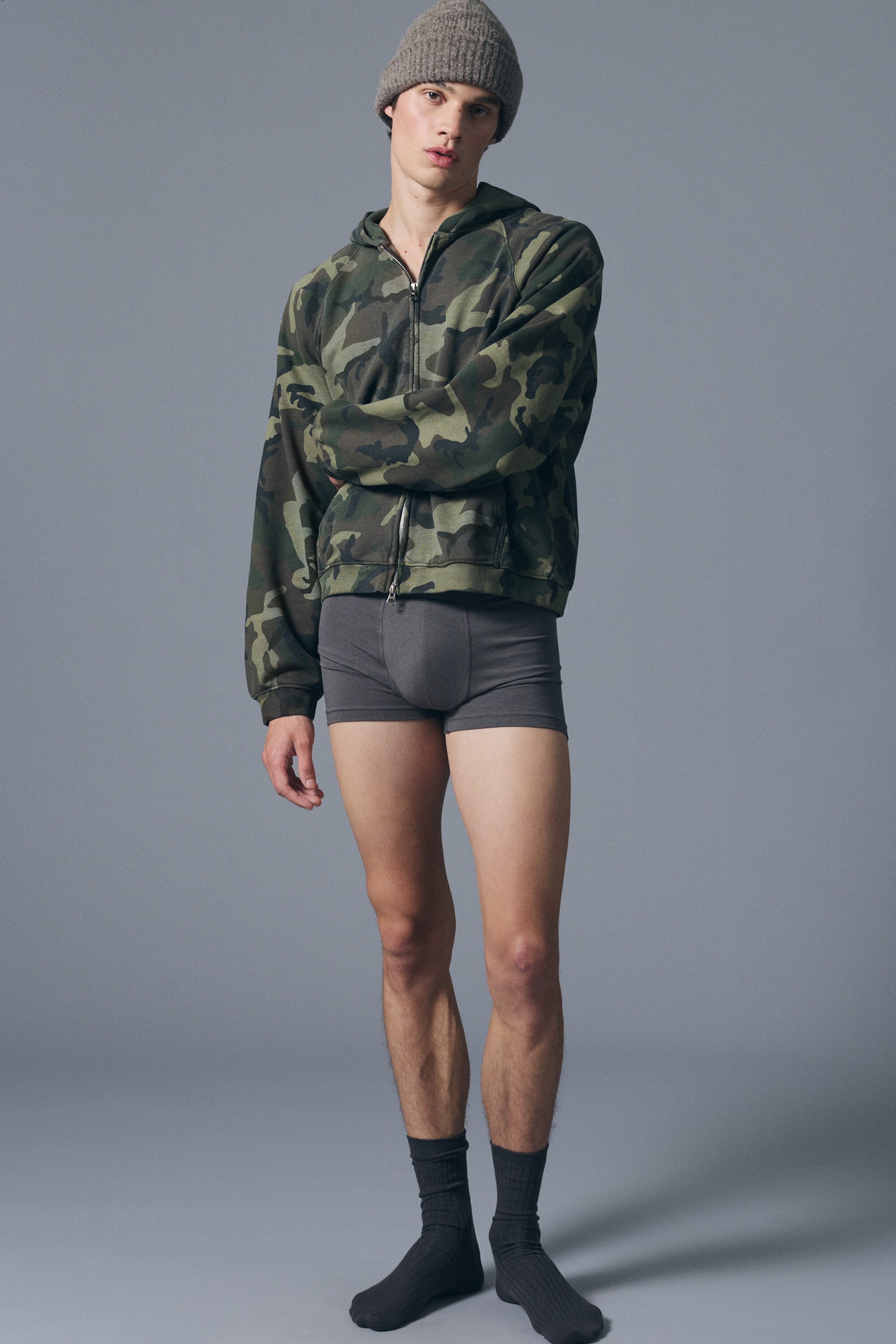 Svart/Mörkblå/Mörkgrå - 3-pack boxer briefs - 1